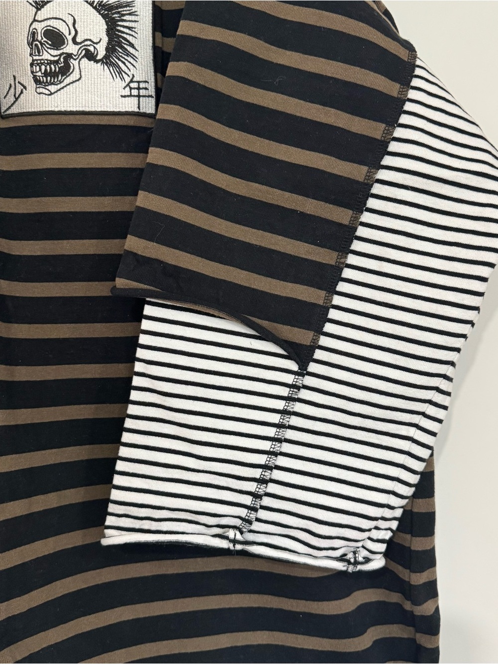 KIDILL Chaos Border Oversized T-Shirt | Japan Punk Streetwear | Men’s L/XL NWOT - Picture 6 of 13